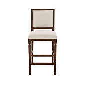 Louis Square Back Counter Stool