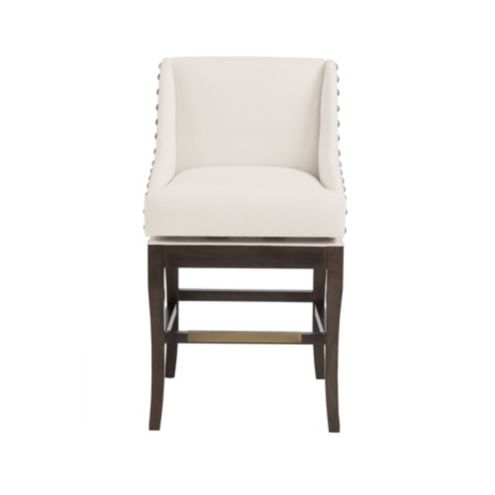 Marcello Counter Stool with Pewter Nailhead Trim