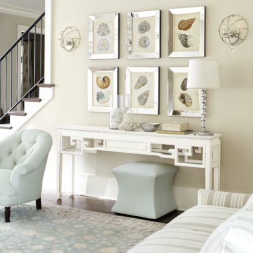 Shells in Mirror Frame Art | Ballard Designs