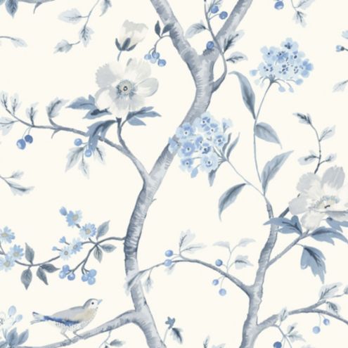 Chinoiserie Floral Removable Wallpaper Design