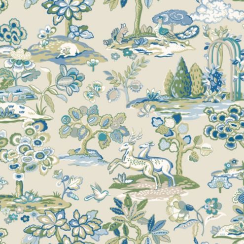 Forest Toile Double Roll Removable Wallpaper Design