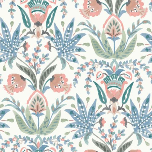 Seaside Jacobean Wallpaper