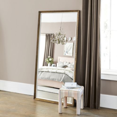 Alannah Rectangle Gold Wood Mirror