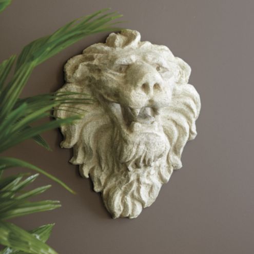 Lion Head Garden Wall Plaque | Ballard Designs