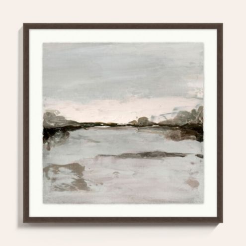 Winter View Abstract Landscape Framed Art Print