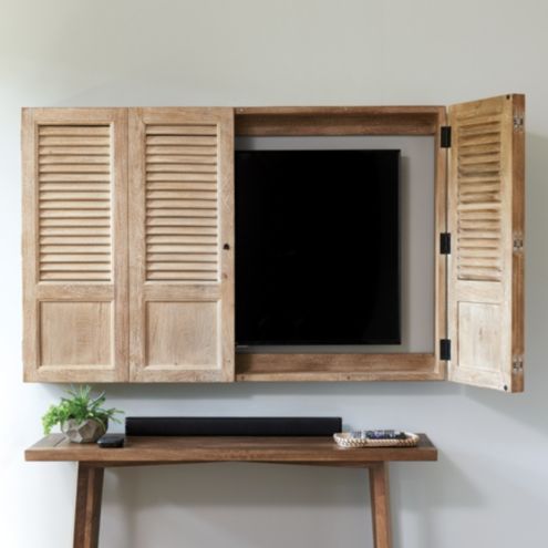 Tv wall cabinet on sale with doors