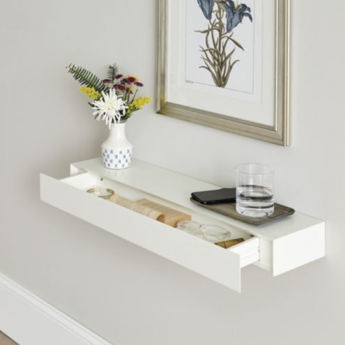 floating shelf with drawer