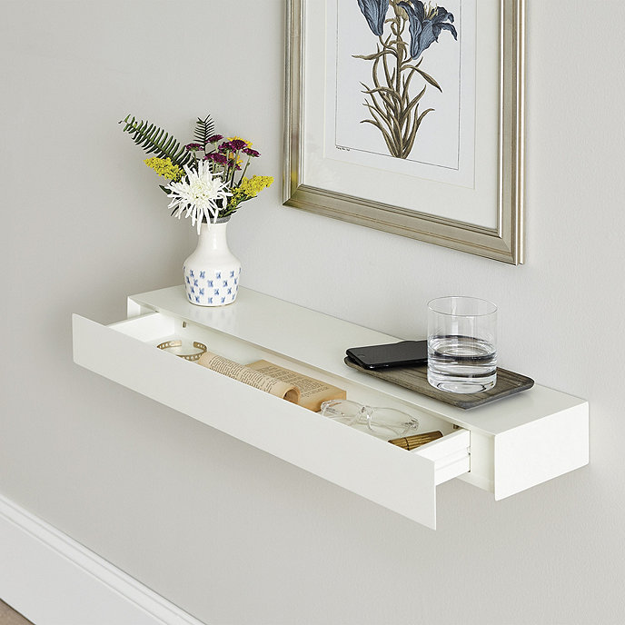 Floating Shelf With Drawer, Ballard Designs Shelves