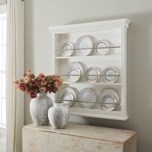 Stylish and Functional Wooden Plate Rack for Kitchen Decor