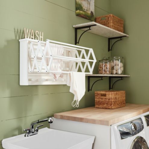 Wall mount best sale laundry drying rack