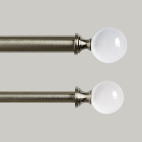 Crystal Ball Drapery Finials - Set of 2 Select Colors