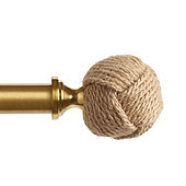 Rope Knot Drapery Finial - Set of 2